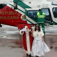 Santa Claus priletel helikoptérou