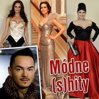 Ivan Bednárik hodnotí plesové róby prominentných dám. 