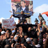 Protivládne protesty v Tunise
