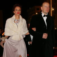 Boris Kollár dorazil s partnerkou Andreou Heringhovou.