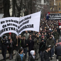 Protesty v Chorvátsku