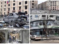 Apokalypsa v Charkove! Emotívne zábery po bombardovaní, FOTO trosky na zemi a zničené budovy