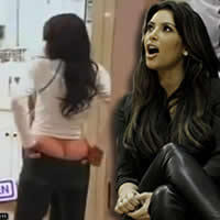 Kim Kardashian sa navlieka do tesných džínsov