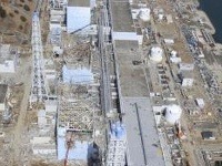 Areál poškodenej elektrárne Fukušima.
