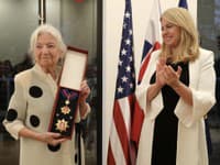 Zuzana Čaputová udelila v USA štátne vyznamenanie vedkyni Ružene Bajcsyovej