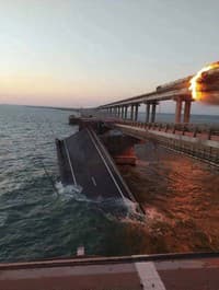 Prvé reakcie na výbuchy na Kerčskom moste: Putin chce vyšetrovanie! Poradca Zelenského napísal tajomný odkaz