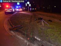 FOTO Dvaja vodiči spôsobili nehody v Trenčíne: V dychu mali nad dve promile