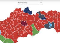 Ako volili jednotlivé kraje? Slovensko skončilo takmer celé červené, takto výsledky zverejnil Štatistický úrad!