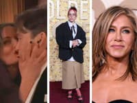 TOPky zo Zlatých glóbusov: Úsmevný TRAPAS, katastrofálny outfit a... Jennifer Aniston sa vrátila v čase!
