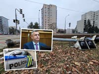 Nočná nehoda Andreja Danka: FOTO V Bratislave zdemoloval semafor! VIDEO Prvé slová, sype si popol na hlavu