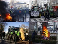 Brusel je v plameňoch: VIDEO Europarlament obklopili davy protestujúcich, do ulíc vyšli tisíce strojov!