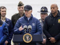 Biden navštívil Baltimore, kde sa zrútil dôležitý most