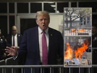 Počas procesu s Trumpom sa pred budovou súdu zapálil muž: Internetom kolujú hrozivé ZÁBERY