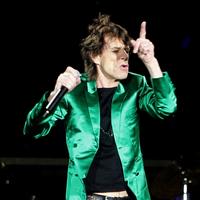 Spevák Rolling Stones Mick Jagger počas vystúpenia v Madride.