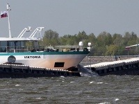 Lode sa zrazili 13.4 na Dunaji pri Šamoríne