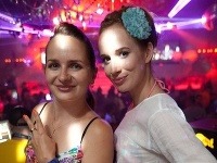 Zuzana Šebová a Táňa Pauhofová na sobotňajšej párty 2012