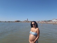 Agáta bola v deviatom mesiaci tehotenstva na dovolenke. 