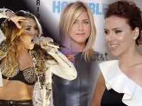 Miley Cyrus, Jennifer Aniston a Scarlett Johansson