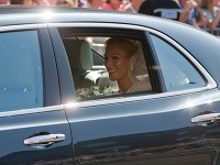 Zara Phillips prichádza na svadbu