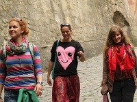 Farkašová (vľavo) a jej kamarátky si urobili päťdňový výlet po Slovensku.