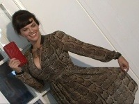 Rockerka si pózovanie užívala. 