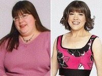 Rachel pred a po schudnutí