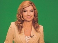 Jarmila Hargašová ako moderátorka spravodajstva na STV. 