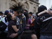 Bozkávací protestu za reformu vzdelávania v Čilé