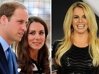 Princ William s manželkou Kate a Britney Spears