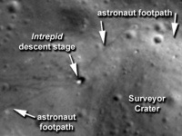 Stopy po pristátí astronatov na Mesiaci