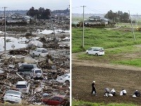 Fotky nasnímané v priebehu 6 mesiacov po katastrofe