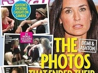 Ashtona Kutchera v spoločnosti viacerých dievčat usvedčili fotky v magazíne Star.