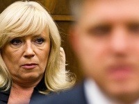 Iveta Radičová a Robert Fico Iveta Radičová a Robert Fico