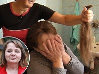 Farmárka Jana prišla o svoje dlhé vlasy. Farmárka Jana prišla o svoje dlhé vlasy.