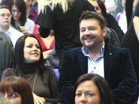Talentovú šou si prišiel pozrieť aj herec a moderátor Michal Hudák s priateľkou. 