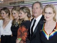 Meryl Streep s manželom a tromi dcérami