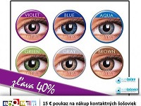 15€ poukaz na nákup kontaktných šošoviek