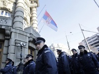 Protest policajtov za zvýšenie platov