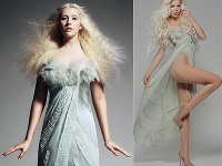 Christina Aguilera vs. Silvia Kucherenko. Ktorá blondínka je v luxusných šatách viac sexi?