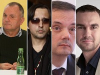 Zľava: Jožo Ráž, Robo Grigorov, Rafael Rafaj a Ivan Antala.