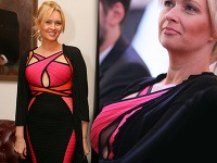 Adriana Kmotríková zvolila šaty s rafinovaným vrškom. Adriana Kmotríková zvolila šaty s rafinovaným vrškom.