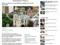 Správe o krádeži mosta sa venovala aj ruská agentúra Ria Novosti