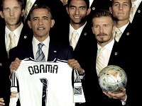 David Beckham a Barack Obama