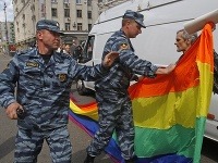 Zatknutí gay aktivisti v Moskve