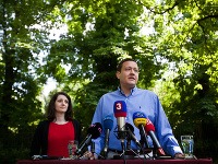 Daniel Lipšic a Jana Žitňanská na tlačovej konferencii Daniel Lipšic a Jana Žitňanská na tlačovej konferencii