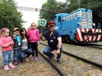 Malých návštevníkov odviezol z Čermeľa na Alpinku detský vláčik