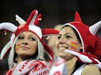 Pri zápase Chorvátska so Španielskom pútali mužské pohľady takéto pekné babenky.
