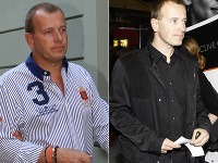 Boris Kollár teraz (na foto vľavo) a v minulosti. Viditeľne má plnšie líca. 