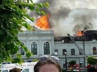 V centre Revúcej horí historická budova