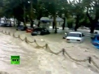 Záplavy v Krasnodarskom kraji na juhu Ruska